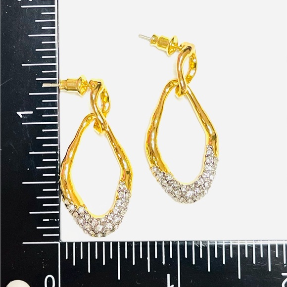 Solanales Crystal Large Link Earrings Alexis Bittar STYLE O17 - Picture 4 of 4